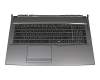 Keyboard incl. topcase FR (french) black/anthracite original suitable for MSI GP75 10SEK (MS-17E7)