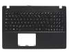 Keyboard incl. topcase FR (french) black/black original suitable for Asus R513CL