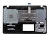 Keyboard incl. topcase FR (french) black/black original suitable for Asus R752LDV
