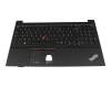 Keyboard incl. topcase FR (french) black/black with backlight and mouse-stick original suitable for Lenovo ThinkPad E15 Gen 2 (20TD/20TE)