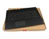 Keyboard incl. topcase FR (french) black/black with backlight original suitable for Lenovo Legion Y540-17IRH (81Q4)