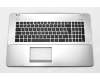 Keyboard incl. topcase FR (french) black/silver original suitable for Asus X750LN