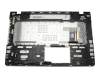 Keyboard incl. topcase FR (french) black/silver with backlight original suitable for Asus N76VZ