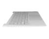 Keyboard incl. topcase FR (french) grey/grey with backlight original suitable for Lenovo Yoga Slim 7 Pro 14IAP7 (82SV)