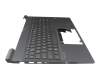 Keyboard incl. topcase FR (french) silver/black with backlight original suitable for HP Pavilion x360 Convertible 14-dy0000