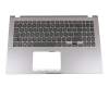 Keyboard incl. topcase GR (greek) black/grey original suitable for Asus VivoBook 15 X509FB