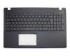 Keyboard incl. topcase IT (italian) black/black original suitable for Asus F550LA