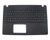 Keyboard incl. topcase IT (italian) black/black original suitable for Asus R510CC