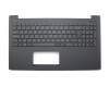 Keyboard incl. topcase IT (italian) black/black original suitable for Asus R515MA
