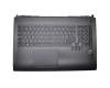 Keyboard incl. topcase IT (italian) black/black with backlight original suitable for Asus ROG G750JW