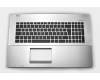 Keyboard incl. topcase IT (italian) black/silver original suitable for Asus R751LN