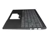 Keyboard incl. topcase IT (italian) grey/black with backlight original suitable for MSI Modern 14 B11RBSW (MS-14D2)