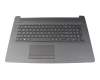Keyboard incl. topcase NL (dutch) black/black original suitable for HP 17-by1000