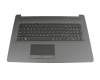 Keyboard incl. topcase NL (dutch) black/silver original suitable for HP 17-ca0000