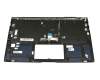 Keyboard incl. topcase RU (russian) black/blue with backlight original suitable for Asus ZenBook 14 UX433FN