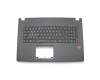 Keyboard incl. topcase SF (swiss-french) black/black with backlight original suitable for Asus TUF FX753VD