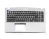 Keyboard incl. topcase SF (swiss-french) black/grey original suitable for Asus R510CC