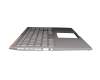 Keyboard incl. topcase SF (swiss-french) silver/silver with backlight original suitable for Asus ZenBook 15 UX533FTC