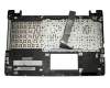 Keyboard incl. topcase SLO (slovak) black/silver original suitable for Asus K56CA