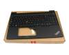 Keyboard incl. topcase SP (spanish) black/black with backlight and mouse-stick original suitable for Lenovo ThinkPad E16 Gen 1 (Type 21JN)