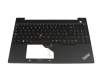 Keyboard incl. topcase SP (spanish) black/black with backlight and mouse-stick original suitable for Lenovo ThinkPad E16 Gen 1 (Type 21JN)