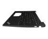 Keyboard incl. topcase SP (spanish) black/black with backlight and mouse-stick original suitable for Lenovo ThinkPad E16 Gen 1 (Type 21JN)
