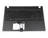 Keyboard incl. topcase US (english) black/black original suitable for Acer Aspire 3 (A315-31)