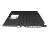 Keyboard incl. topcase US (english) black/black with backlight original suitable for Asus ROG Flow X13 GV301QH