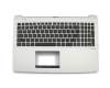 Keyboard incl. topcase US (english) black/silver original suitable for Asus Transformer Book Flip TP550LA