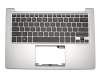 Keyboard incl. topcase US (english) black/silver with backlight original suitable for Asus ZenBook UX303LA