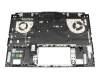 Keyboard incl. topcase US (english) black/transparent/black with backlight original suitable for Asus FX517ZC
