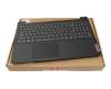 Keyboard incl. topcase US (english) grey/black original suitable for Lenovo V15 G2 IJL (82QY)