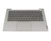 Keyboard incl. topcase US (english) grey/grey with backlight original suitable for Lenovo ThinkBook 14 G2 ITL (20VD)