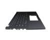 Keyboard incl. topcase black/black with backlight arabic original suitable for Asus ExpertBook P2 P2451FB