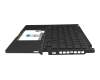 Keyboard incl. topcase black/black with backlight original suitable for Asus ROG Flow X13 GV302XA