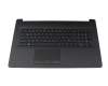 L22751-041 original HP keyboard incl. topcase DE (german) black/black (with TP/DVD, surface structure \"Diamond)