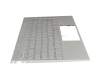 L24143-041 original HP keyboard incl. topcase DE (german) silver/silver with backlight