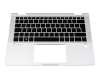 L31883-041 original HP keyboard incl. topcase DE (german) black/silver with backlight