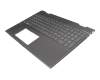 L32767-041 original HP keyboard incl. topcase DE (german) grey/grey with backlight