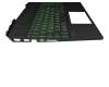 L57593-261 original HP keyboard incl. topcase RU (russian) black/black with backlight