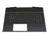 L58826-261 original HP keyboard incl. topcase RU (russian) black/black with backlight