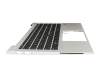 L87607-041 original HP keyboard incl. topcase DE (german) black/silver with backlight