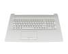 L92785-041 original HP keyboard incl. topcase DE (german) silver/silver (PTP)