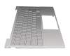 L96799-041 original HP keyboard incl. topcase DE (german) silver/silver with backlight
