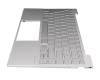 L98413-041 original HP keyboard incl. topcase DE (german) silver/silver with backlight