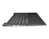 LCM17J66D0J686 original Chicony keyboard incl. topcase DE (german) grey/grey with backlight (fingerprint)