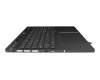 LCM22H66CHJ686 original Lenovo keyboard incl. topcase CH (swiss) grey/grey with backlight
