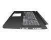 LG05P_N12B3L original Acer keyboard incl. topcase CH (swiss) black/white/black with backlight