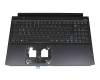 LG05P_P10B3L original Acer keyboard incl. topcase DE (german) black/white/black with backlight (Connection cable 16mm)