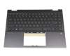 M01292-041 original HP keyboard incl. topcase DE (german) black/black/silver without backlight